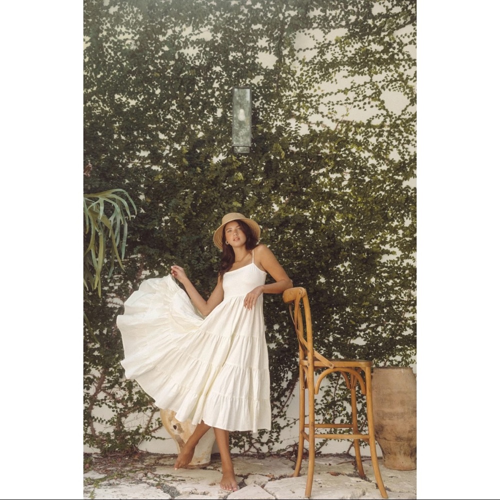 NWT Krewe Du Q Kitts linen midi dress